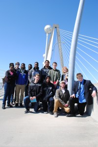 Group on the bridge